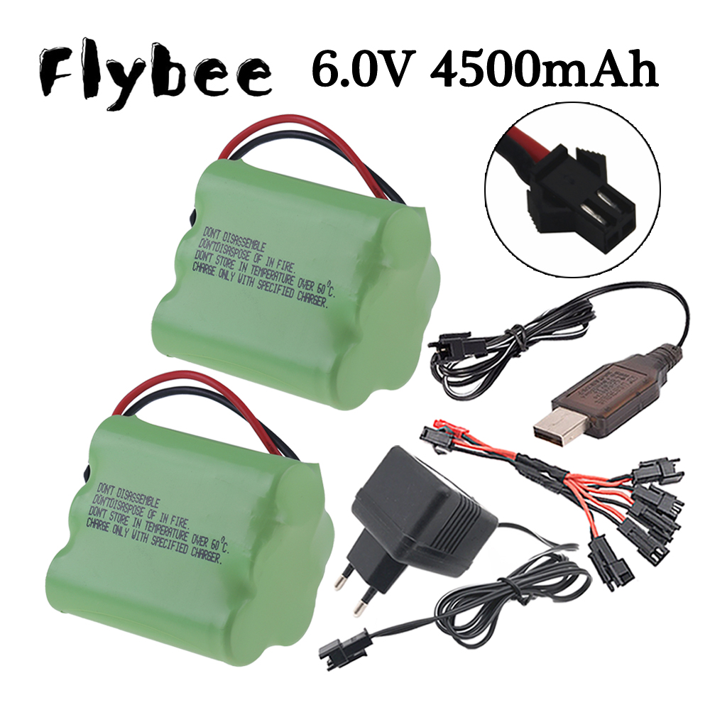 Rc Hobby Kit - 6v 4500mAh Ni-MH Batteria SM Spina