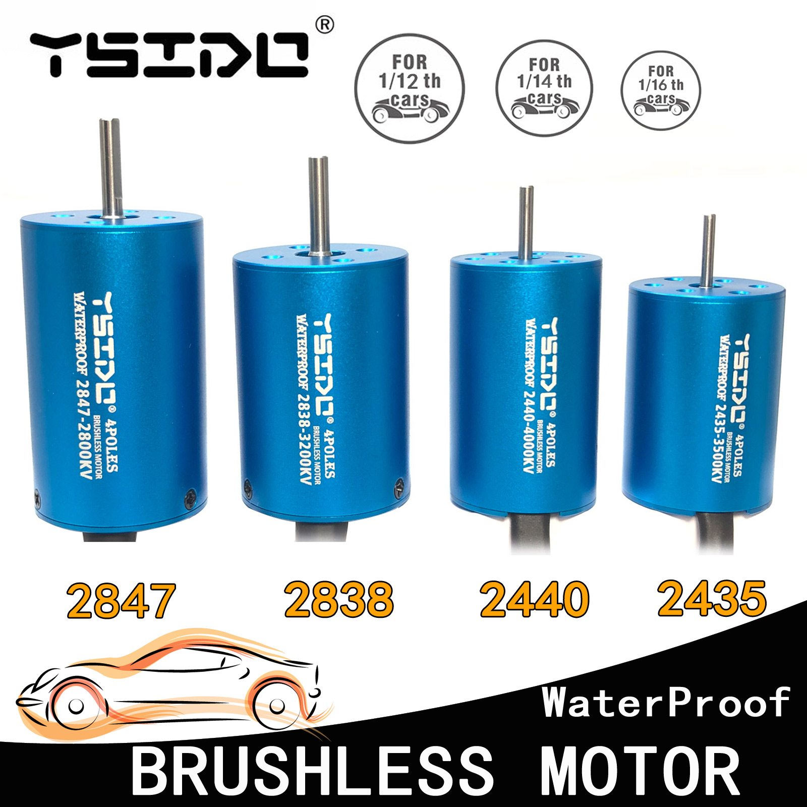 YSIDO 2435 2440 2838 2847 moto - Rc Remo Hobby recensione e prezzo